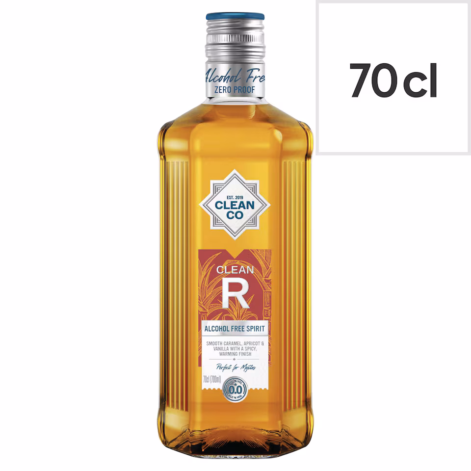 Clean Co Non-Alcoholic Golden Spiced Spirit 70cl