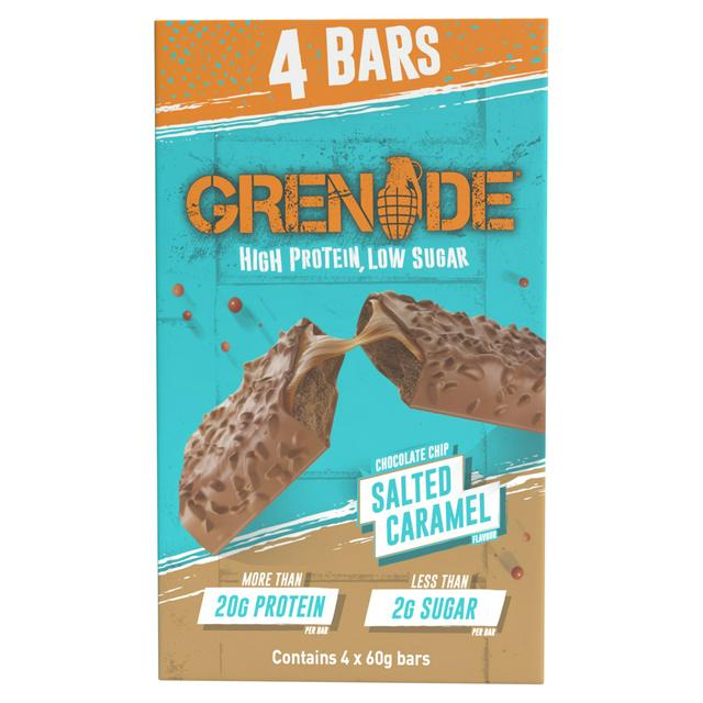 Grenade Chocolate Chip Salted Caramel Flavour 4x60g