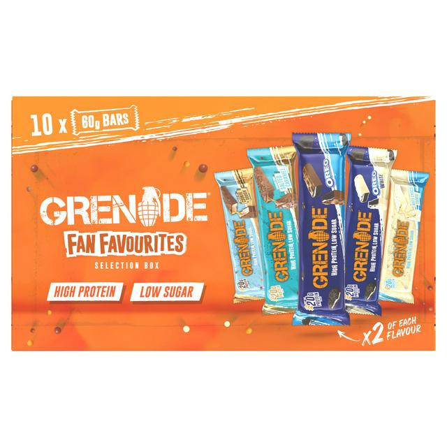 Grenade Fan Favourites Selection Box 10x60g