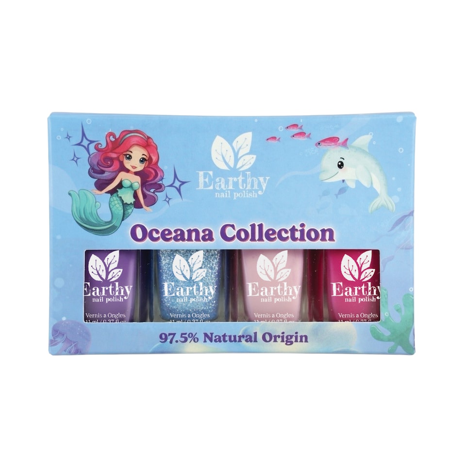 Earthy Nail Polish Oceana Collection (Kids Nail Polish) 4x11ml