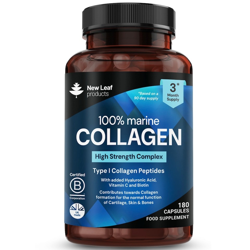 New Leaf Hydrolised Marine Collagen Capsules 1060mg P/S Type 1
