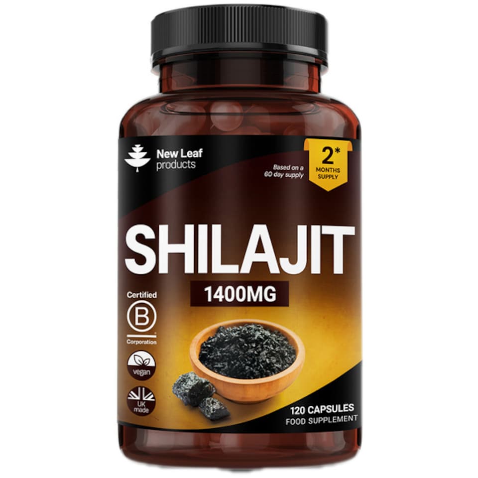 Shilajit Capsules 1400mg + 60% Fulvic Acid 120 Caps