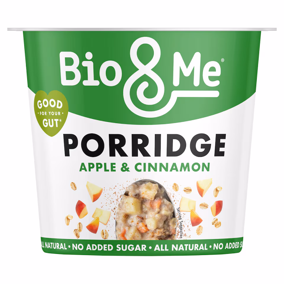 Bio&Me No Added Sugar Porridge+ Pot - Apple & Cinnamon 65g