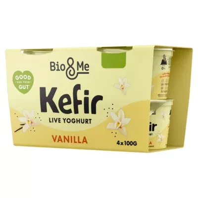 Bio & Me Kefir Vanilla Live Yoghurt 4 x 100g