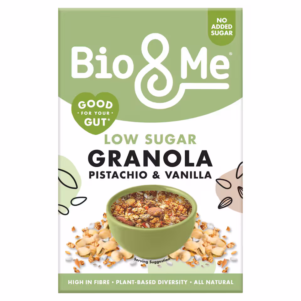 Bio&Me Pistachio & Vanilla Low Sugar Granola 360g