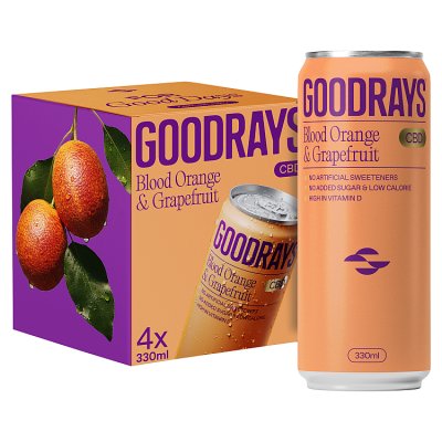 GOODRAYS CBD Drinks Orange & Grapefruit