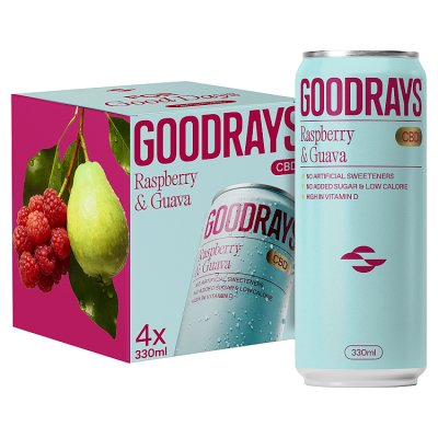 GOODRAYS CBD Drinks Rasp & Guava
