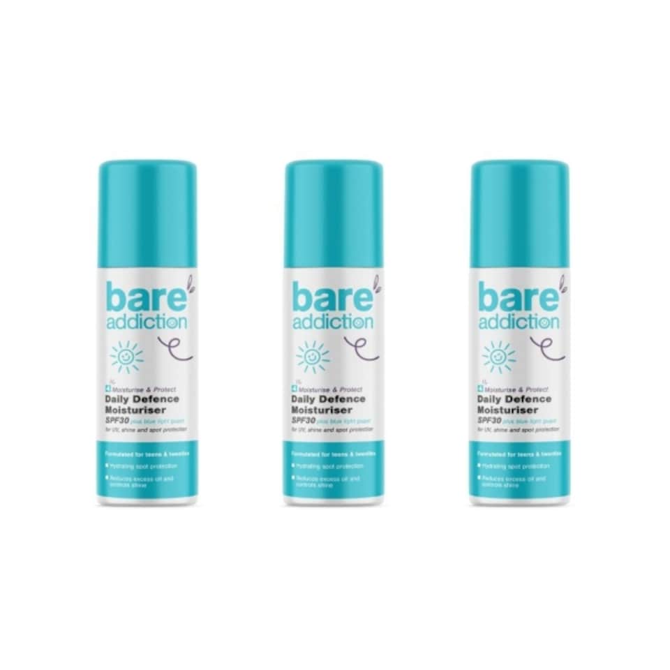 Bare Addiction Daily Defence Moisturiser 3-Pack