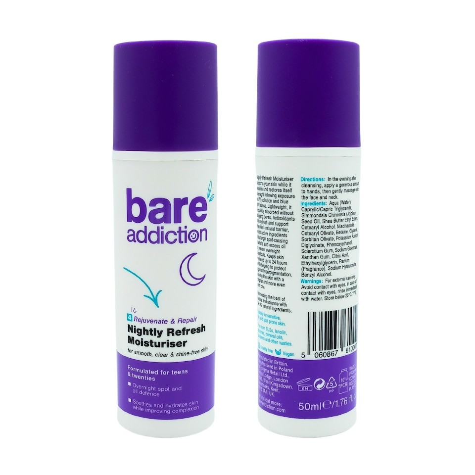 Bare Addiction Nightly Refresh Moisturiser 2-Pack