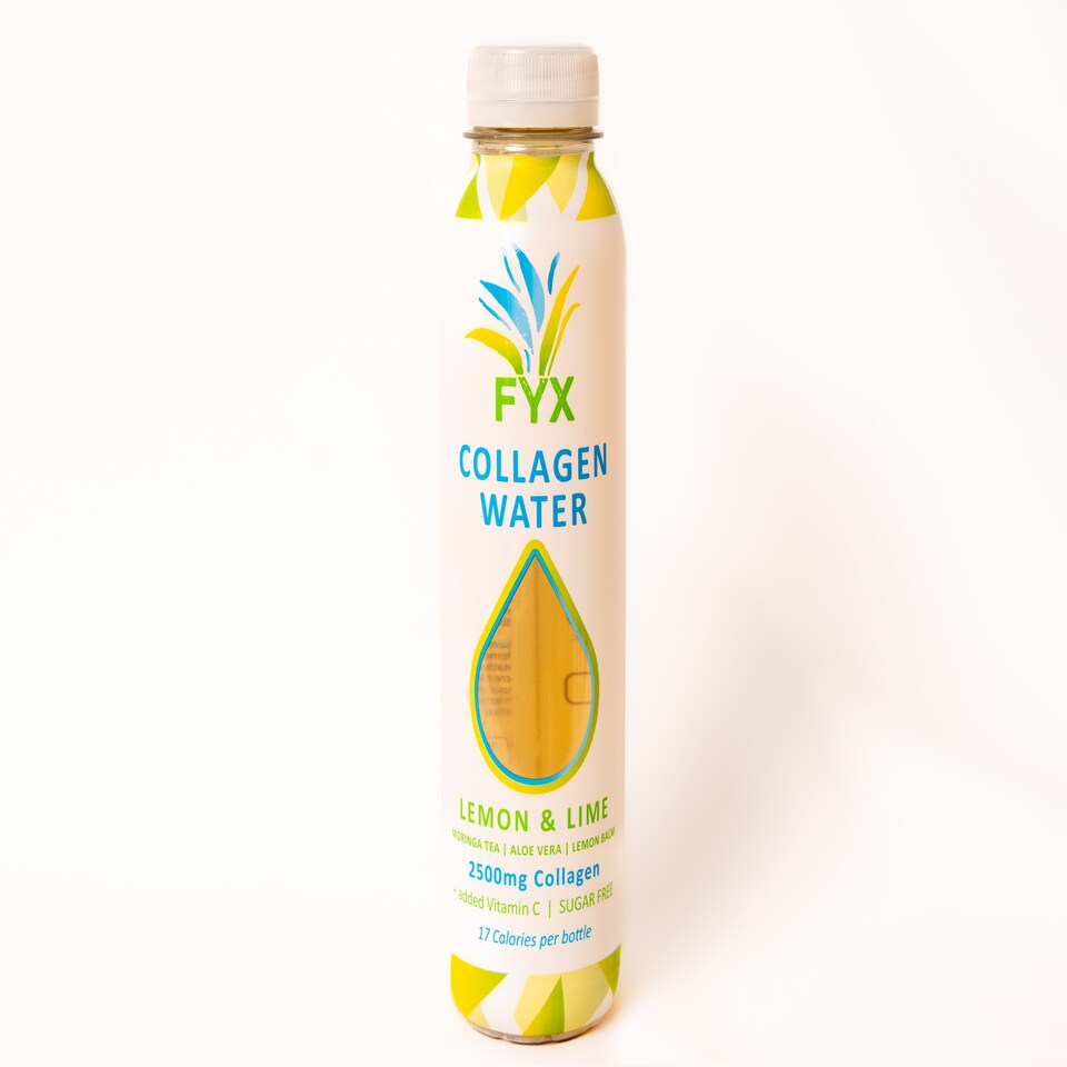FYX Collagen Water - Lemon & Lime - 1 Bottle | Yellow | Light green | One Size | Lemon & Lime | 1