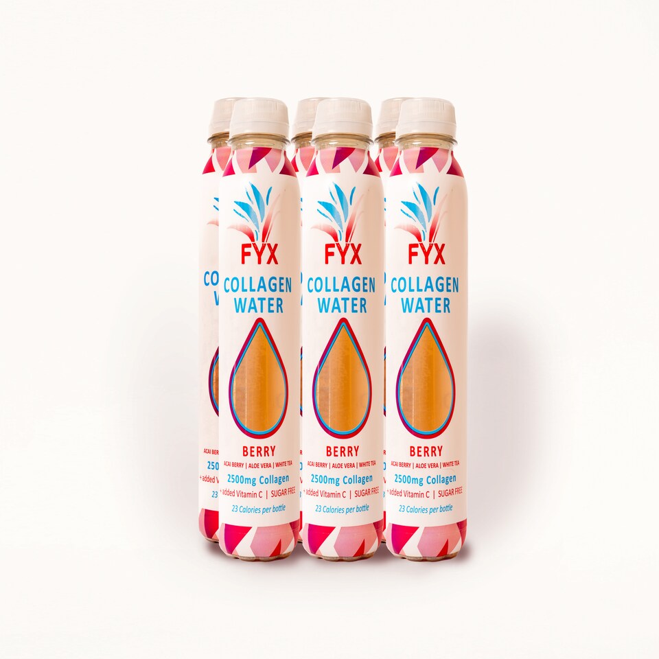 FYX Collagen Water - Berry Case - 6 bottles | Pink | One Size | Berry | 6