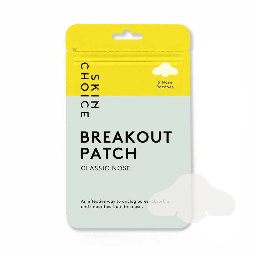 Skin Choice Breakout Classic Pore Strips, Hydrocolloid Nose Patches (5pcs)