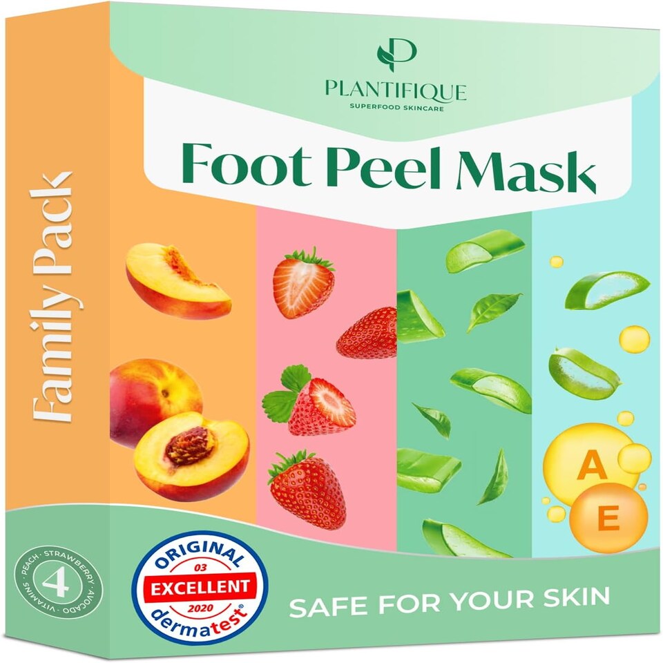Plantifique Foot Peeling Mask Family Pack - 4 Pairs