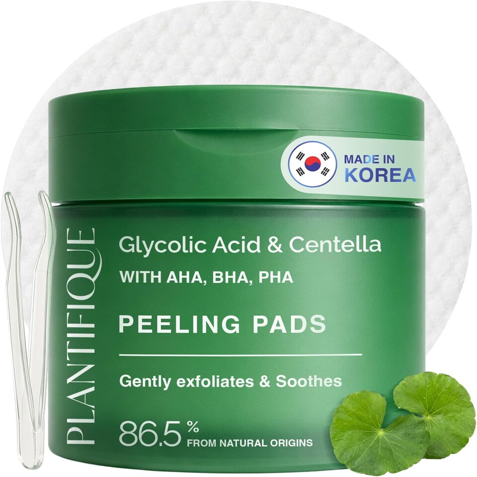 Plantifique Peeling Pads with Glycolic and Centella, 60 pads