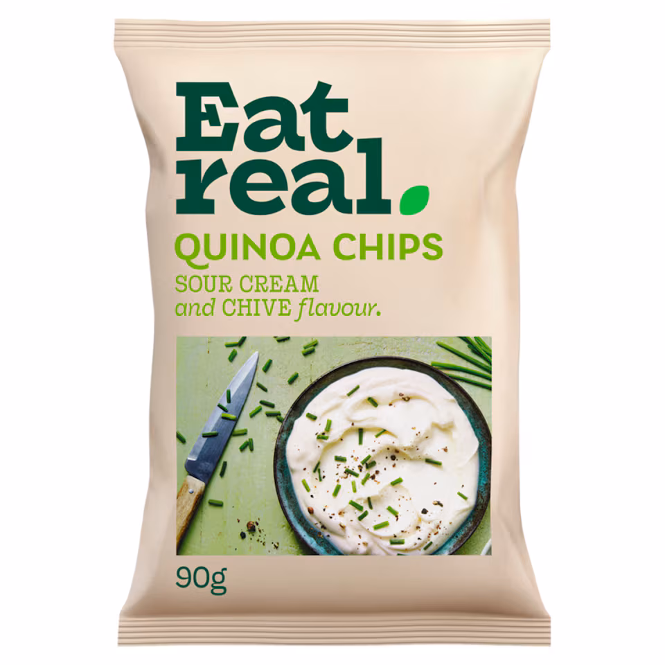 Eat Real Quinoa Chips - Sour Cream & Chive 90g