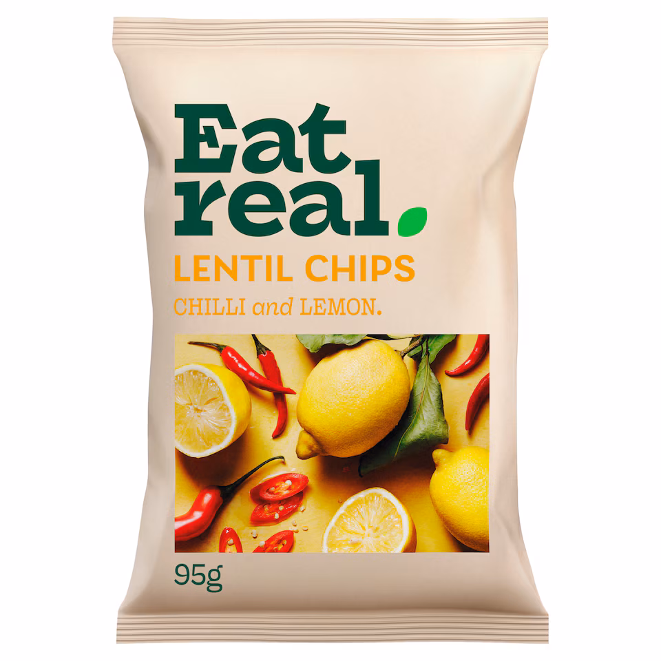 Eat Real Lentil Chips - Chilli & Lemon 95g
