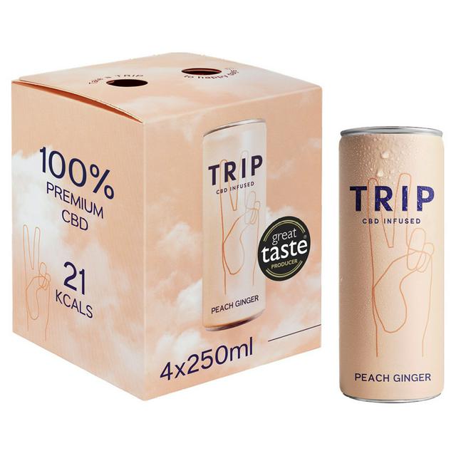 Trip CBD Infused Peach Ginger 4x250ml