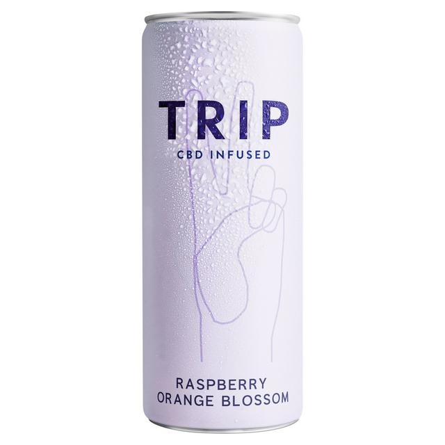 Trip Premium CBD Infused Raspberry Orange Blossom 250ml