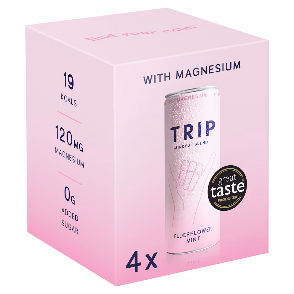 TRIP Mindful Blend Elderflower Mint 4x250ml