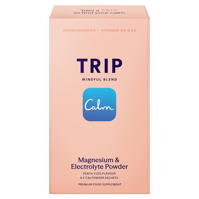 Trip 6 x Peach Yuzu Magnesium & Electrolyte Powder Sachets