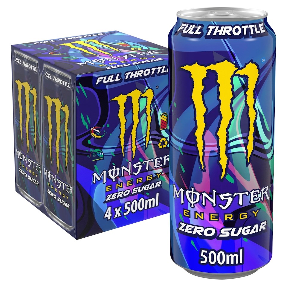 Monster Energy Full Throttle Zero Sugar 4x500ml