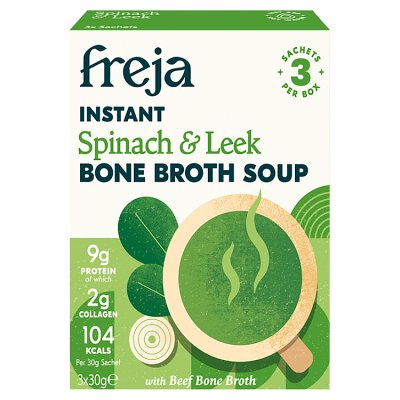 Freja Spinach & Leek Instant Bone Broth Soup