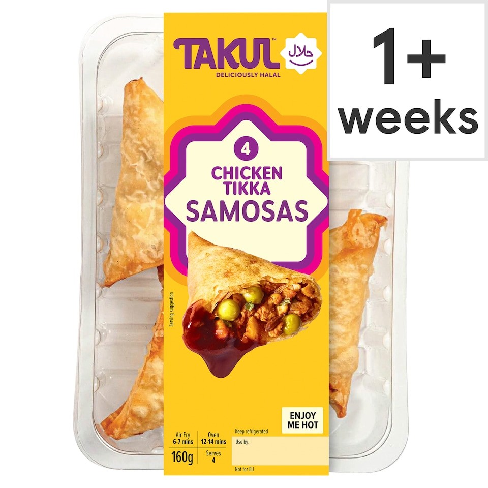 Takul Halal Kitchen Chicken Tikka Samosas 160G