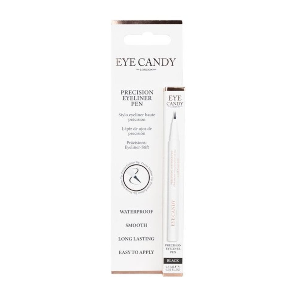 Eye Candy Precision Eyeliner Pen Waterproof Black Felt-Tip | Black | Black