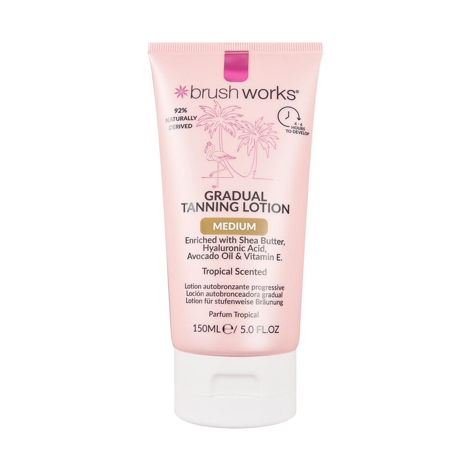 Brushworks Gradual Tanning Lotion Medium 150ml | White | Medium | 150ml