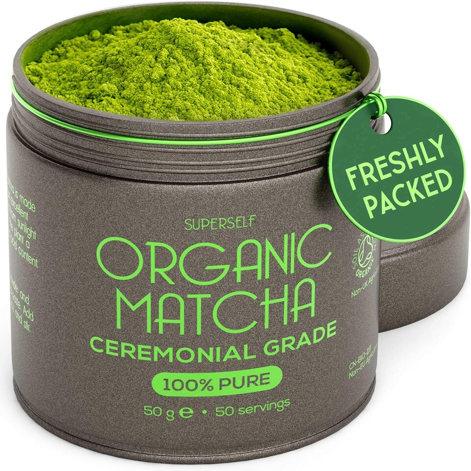 SuperSelf Organic Matcha Green Tea Powder Ceremonial Grade 50g