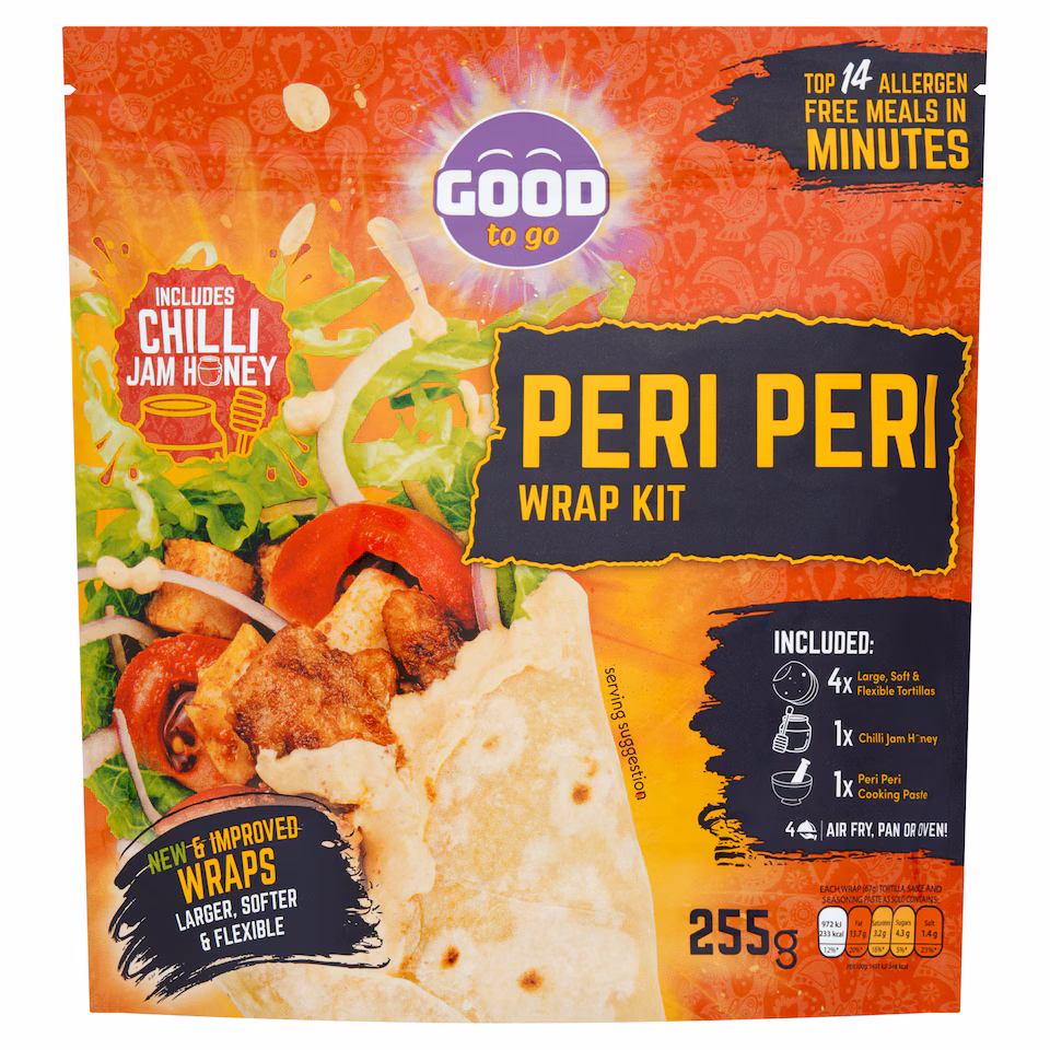 Good It’s Gluten Free Peri Peri Wrap Kit 425g