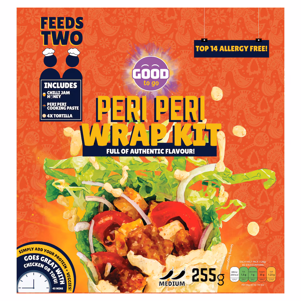 Good It’s Gluten Free Peri Peri Wrap Kit 425g