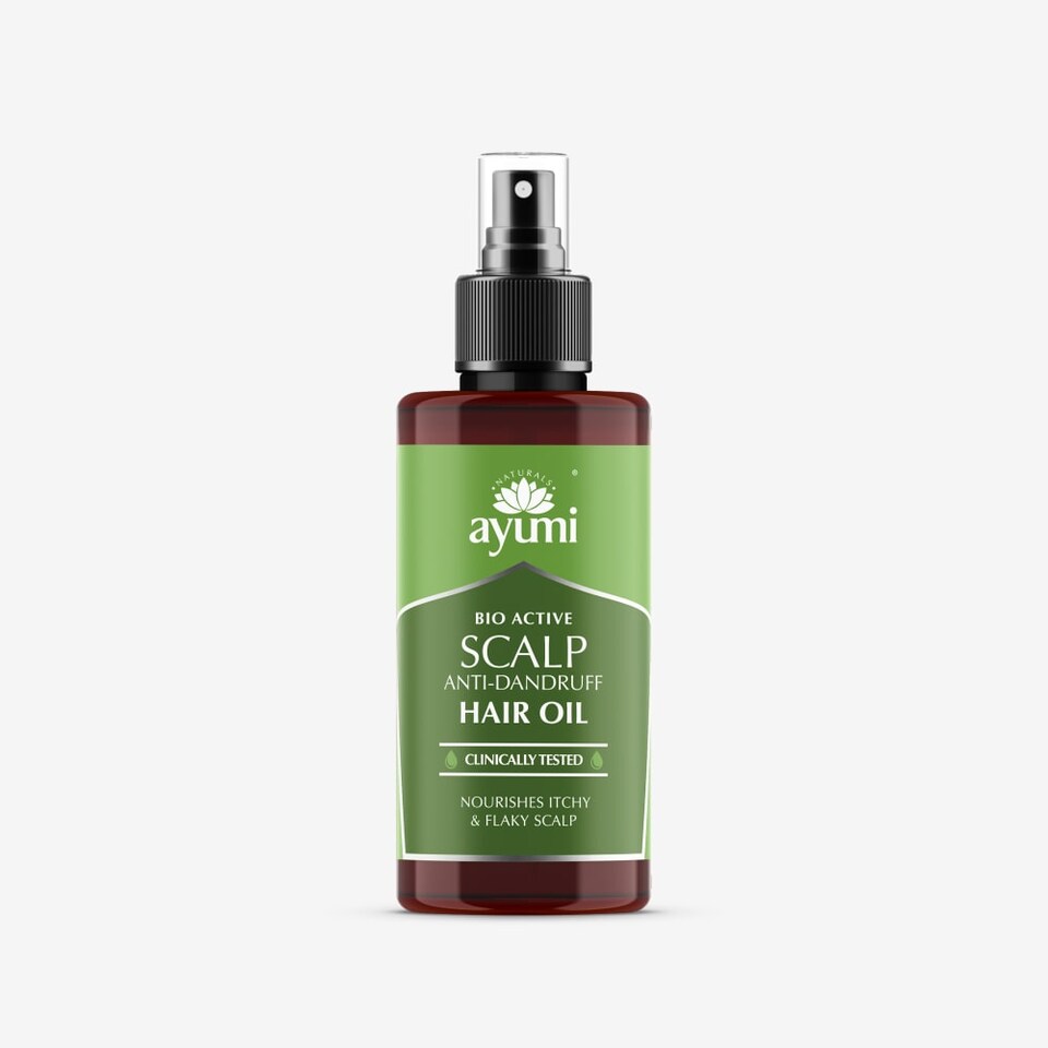 Ayumi Anti-Dandruff Scalp Hair Oil | Neem + Tulsi + Rosemary Oil | 100ml