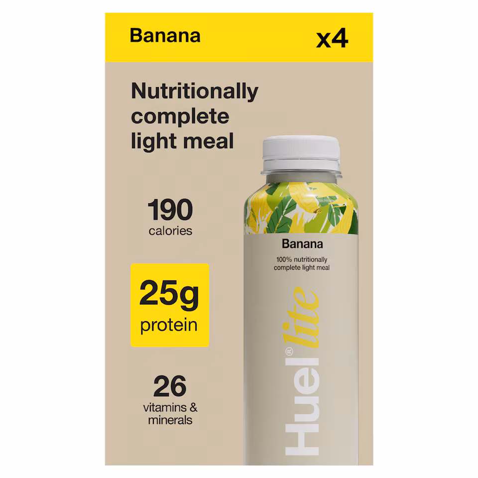 Huel Lite Ready-to-Drink Complete Meal - Banana 4 x 500ml