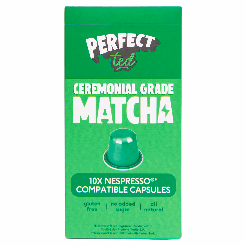 Perfect Ted 10 Ceremonial Grade Matcha Nespresso Capsules 15g