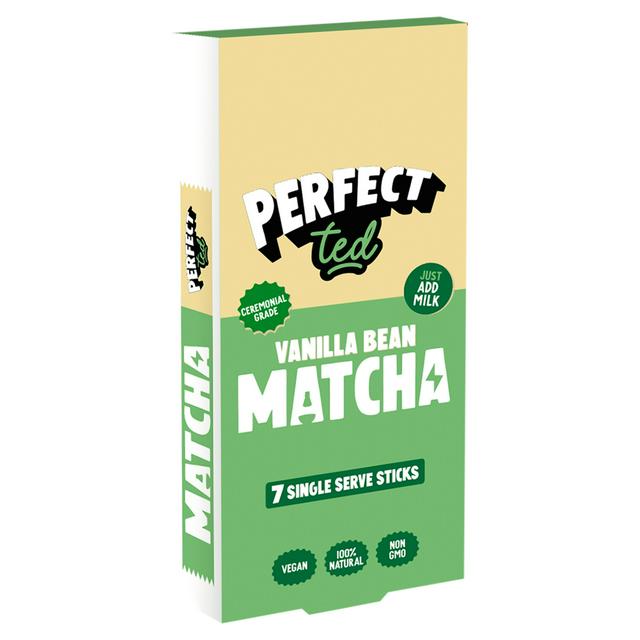 Perfect Ted Vanilla Bean Matcha Single Serve Sticks 7 x 5g