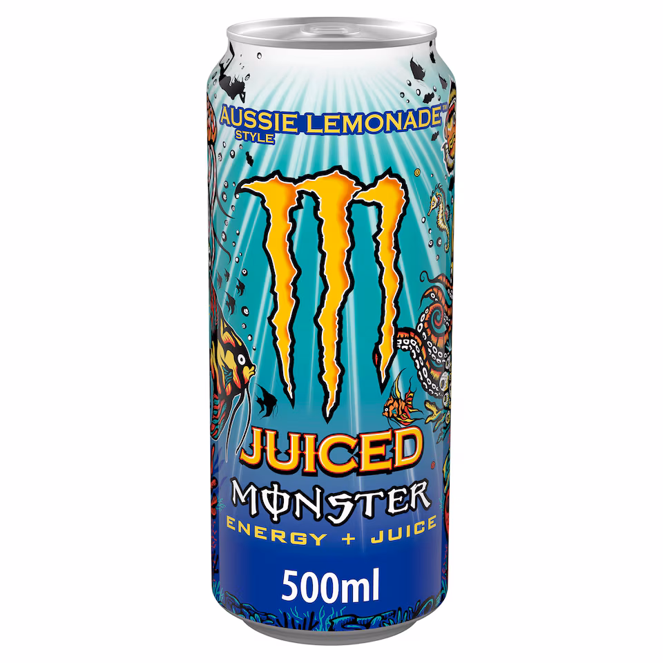 Monster Juiced Energy + Juice - Aussie Lemonade 500ml