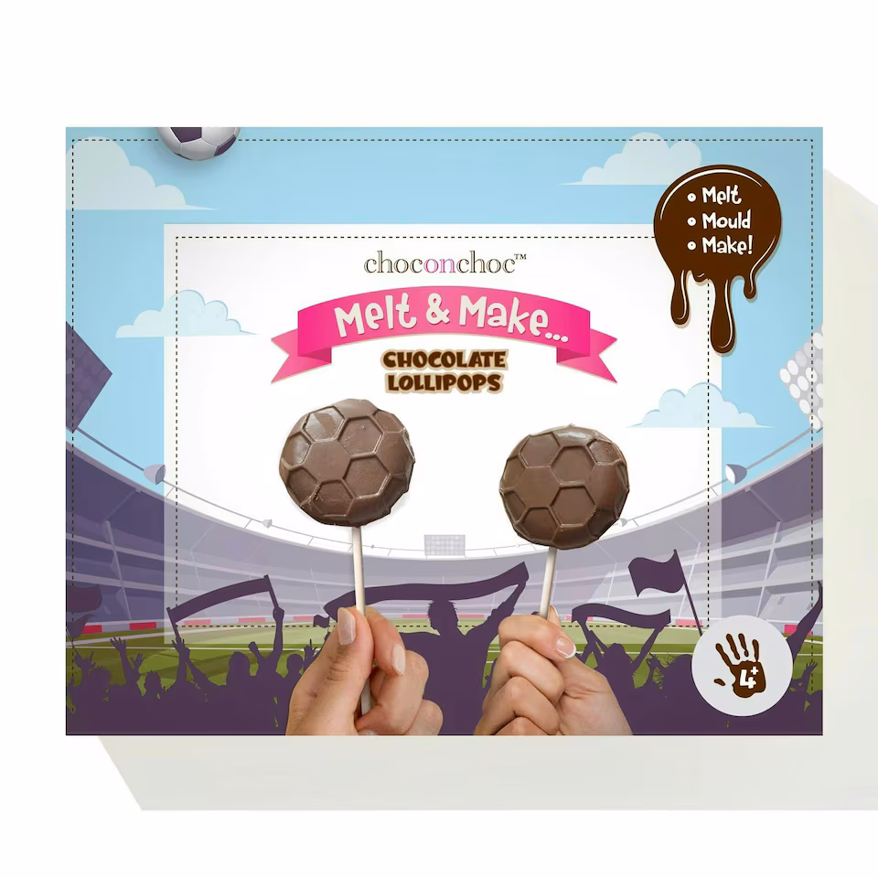 Melt & Make Chocolate Football Lollies