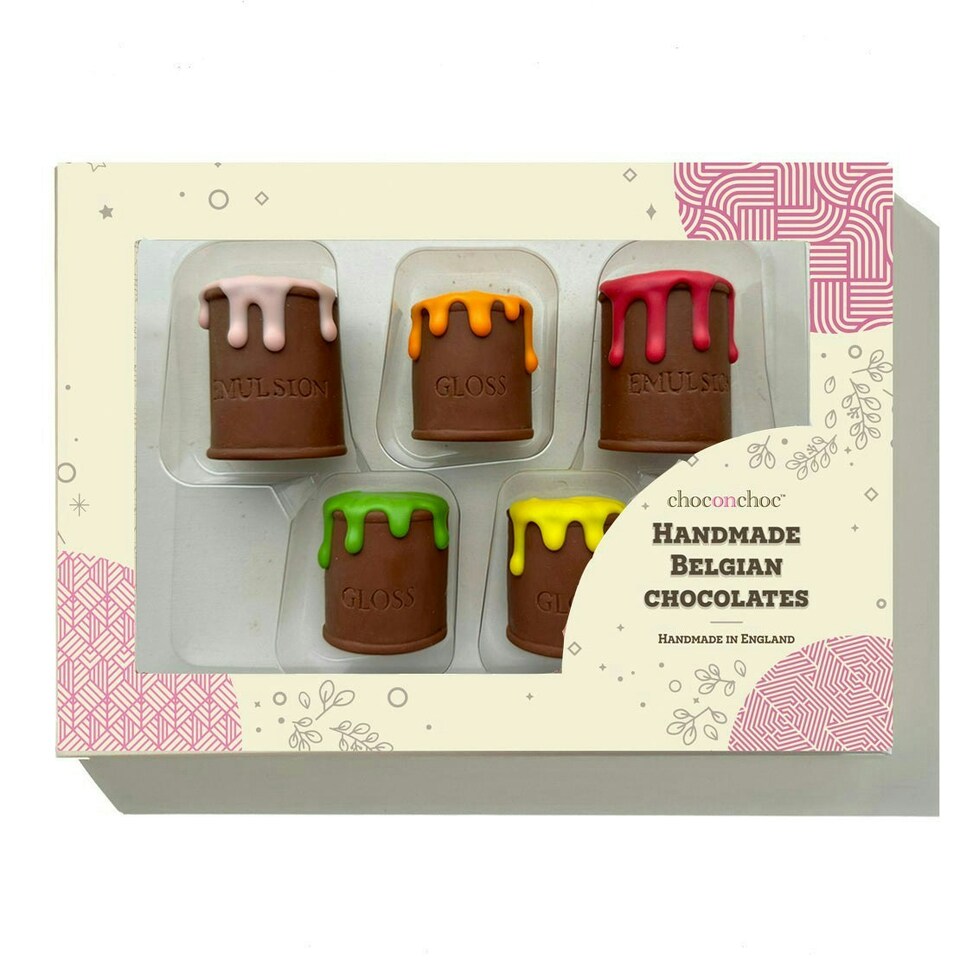 Dripping Chocolate Paint Pots