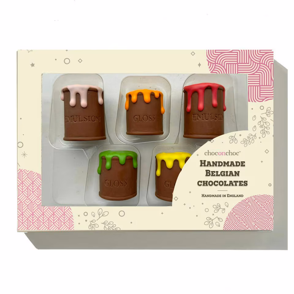 Dripping Chocolate Paint Pots