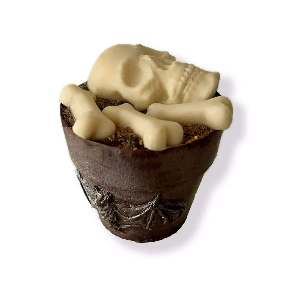 Caramel Filled Spooky Chocolate Pot