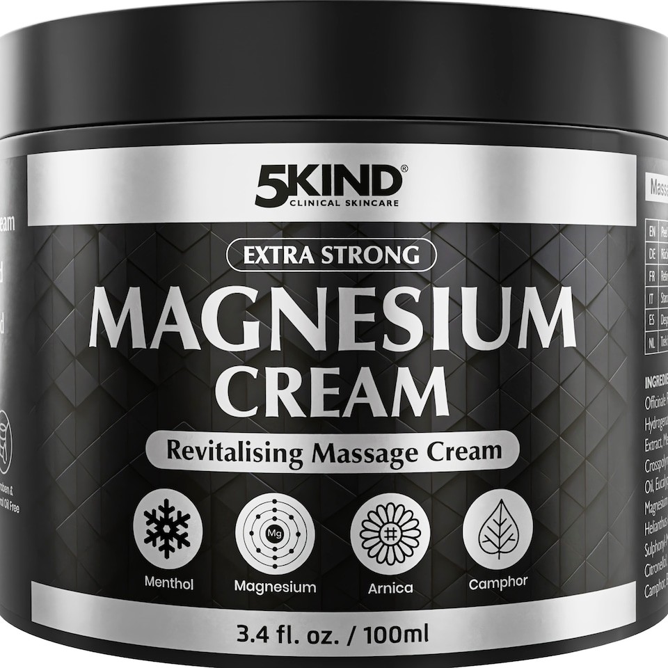 5Kind Extra Strong Magnesium Cream 100ml - Magnesium Cream for Massage