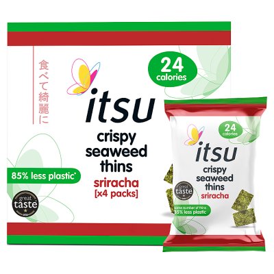 itsu Crispy Seaweed Thins Sriracha 4 Pack