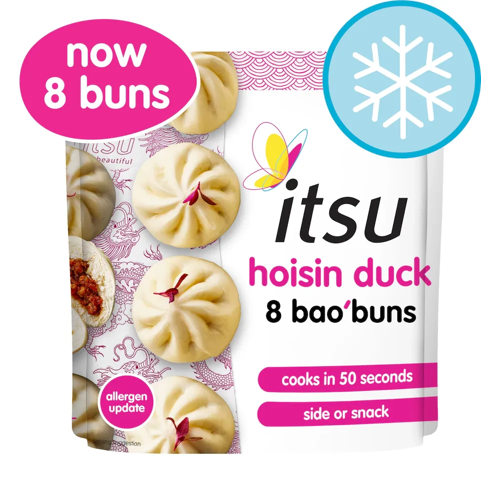 itsu 8 hoisin duck bao buns 256g