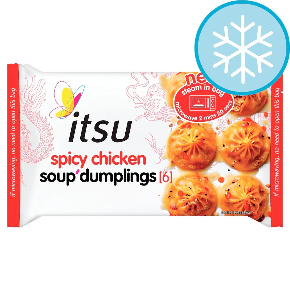 itsu spicy chicken soup dumplings 168g