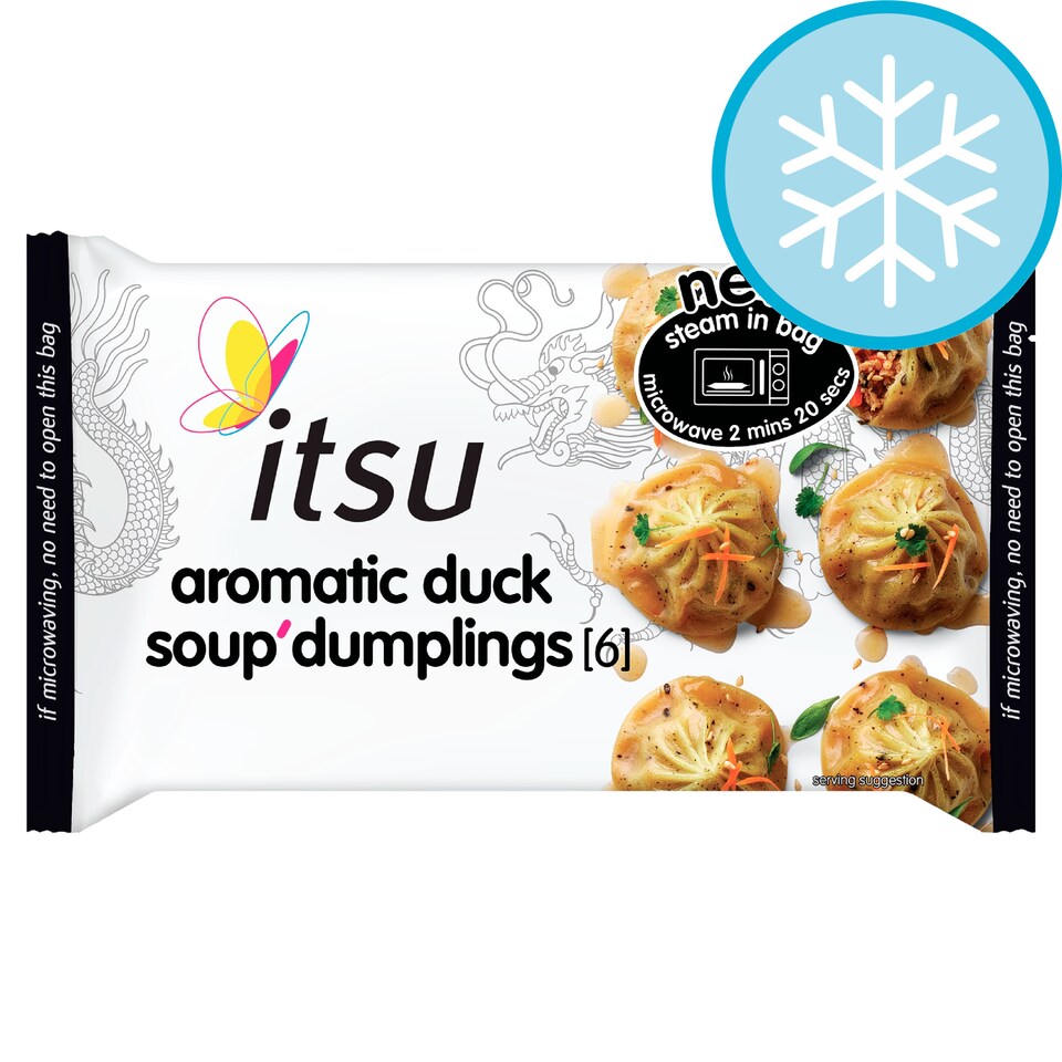 itsu aromatic duck soup dumplings 168g