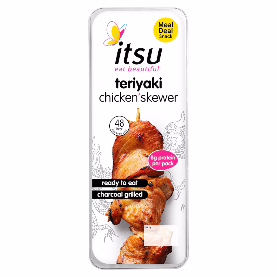 itsu teriyaki chicken skewer 35g
