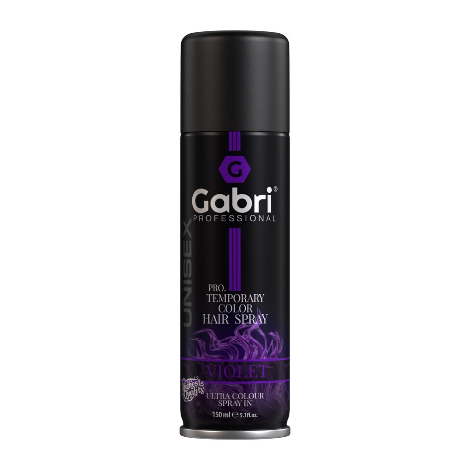 Gabri Professional - Pro Temporary Hair Colour Shimmer Spray Violet 150ml