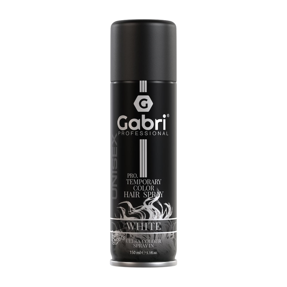 Gabri Professional - Pro Temporary Hair Colour Shimmer Spray White 150ml