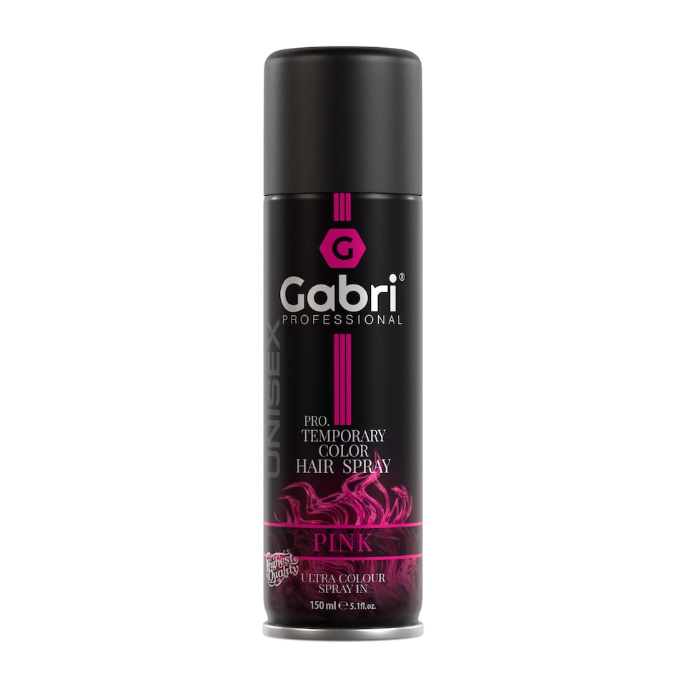 Gabri Professional - Pro Temporary Hair Colour Shimmer Spray Pink 150ml